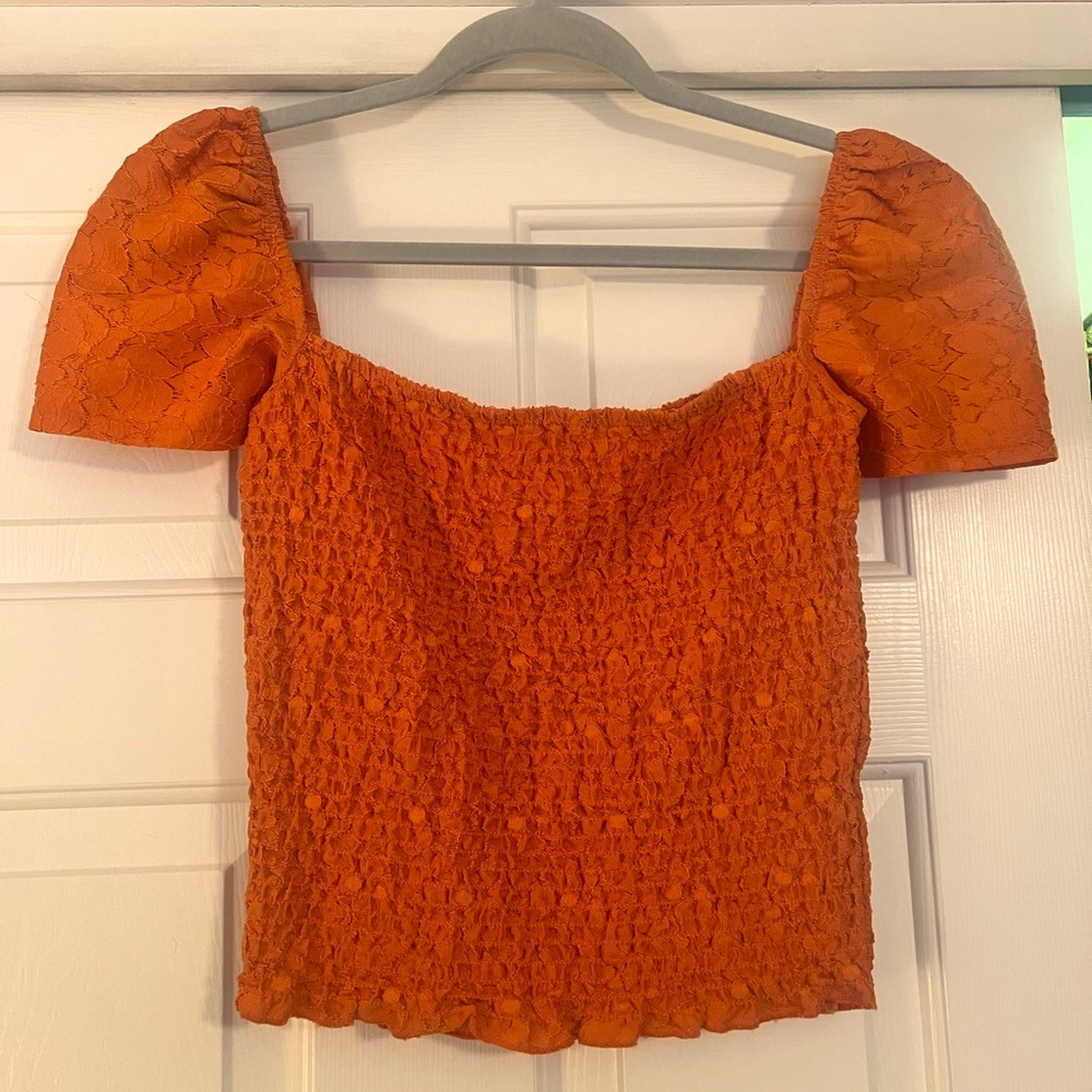 Express Orange Top